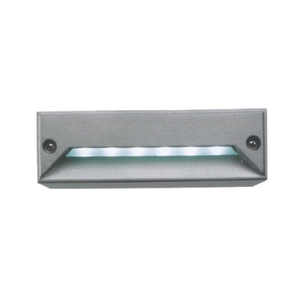 minI LED RC encastrable gris argent 230V LED 0.8W IP54 5500k