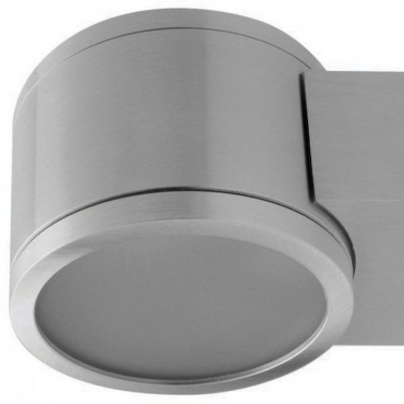 COLLEA murale  aluminium/verre satiné 230V G9 5W IP54