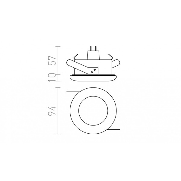 Spot ACUA encastrable chrome 12V GU5,3 50W IP44