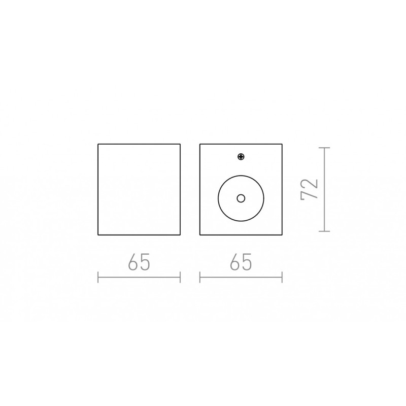 Luminaire LED ADVANTAGE I murale aluminium 230V/700mA LED 3W 3000K