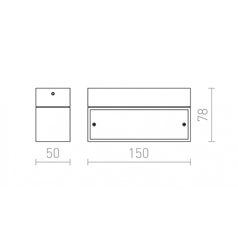 Applique ADVANTAGE VI murale aluminium 230V/350mA LED 6x1W 3000K