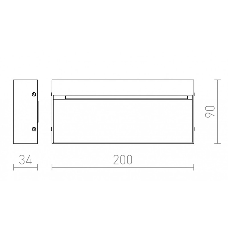 Applique LED murale AQILA RC blanc 230V LED 6W IP54 3000K