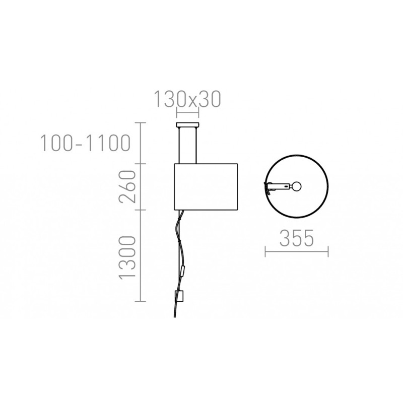 Suspension BROADWAY en mouvement blanc chrome 230V LED E27 15W