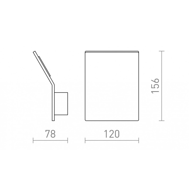 Applique LED murale BRUXEL 12 blanc 230V LED 6W 3000K