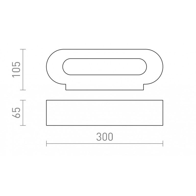 Applique murale COWLEY plâtre 230V LED G9 2x5W