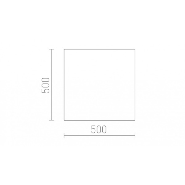 Diffuseur DIFFUSER SQ 50 PMMA acrylique dépoli