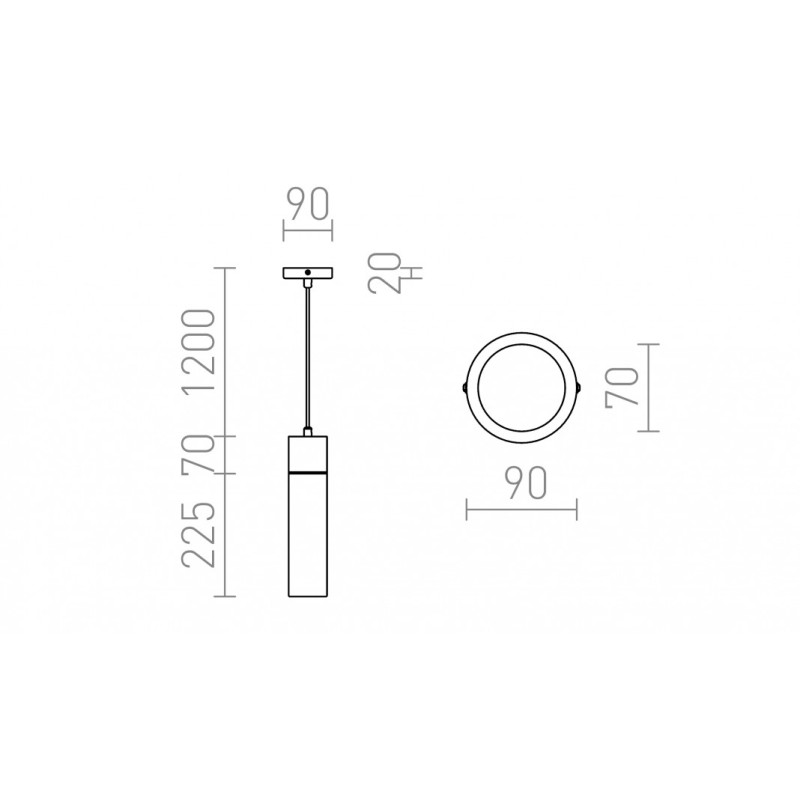 Luminaire suspendu EIGHT verre opale coloré/chrome 230V LED E27 11W