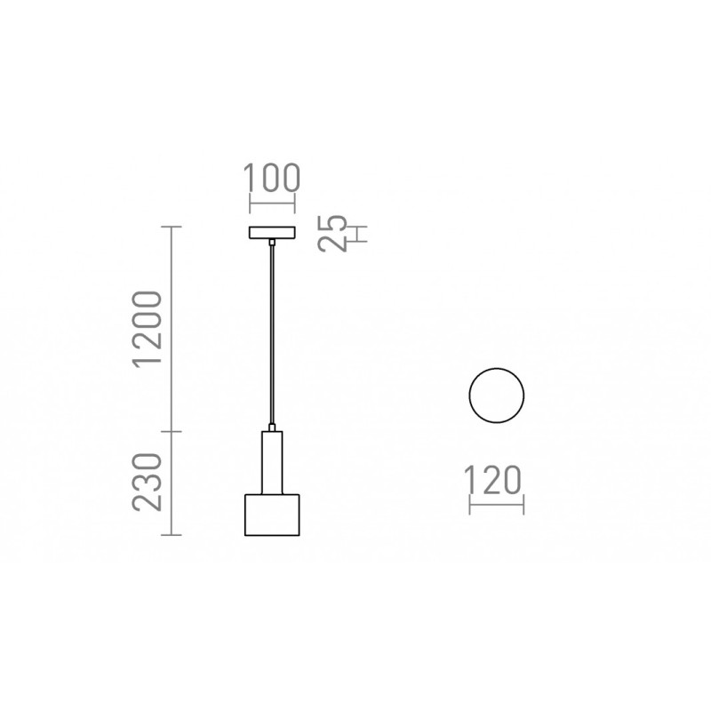 Luminaire suspendu GIULIA 12 blanc chrome 230V LED E27 11W