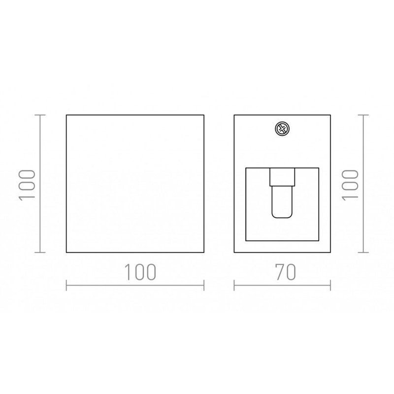 Applique murale JACK RC S plâtre 230V LED G9 5W