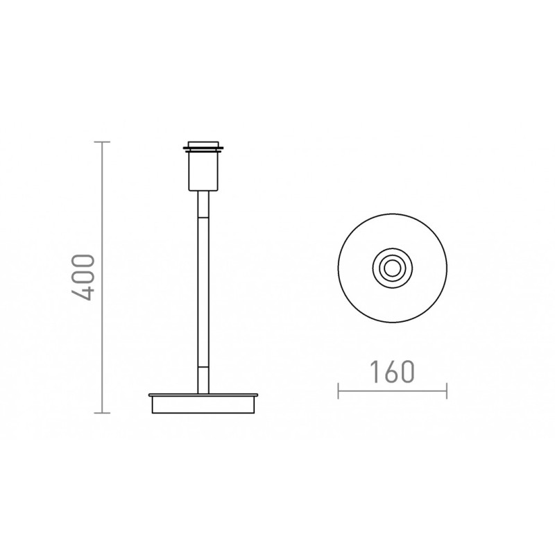 Base de table KEITH avec USB blanc hêtre 230V LED E27 15W