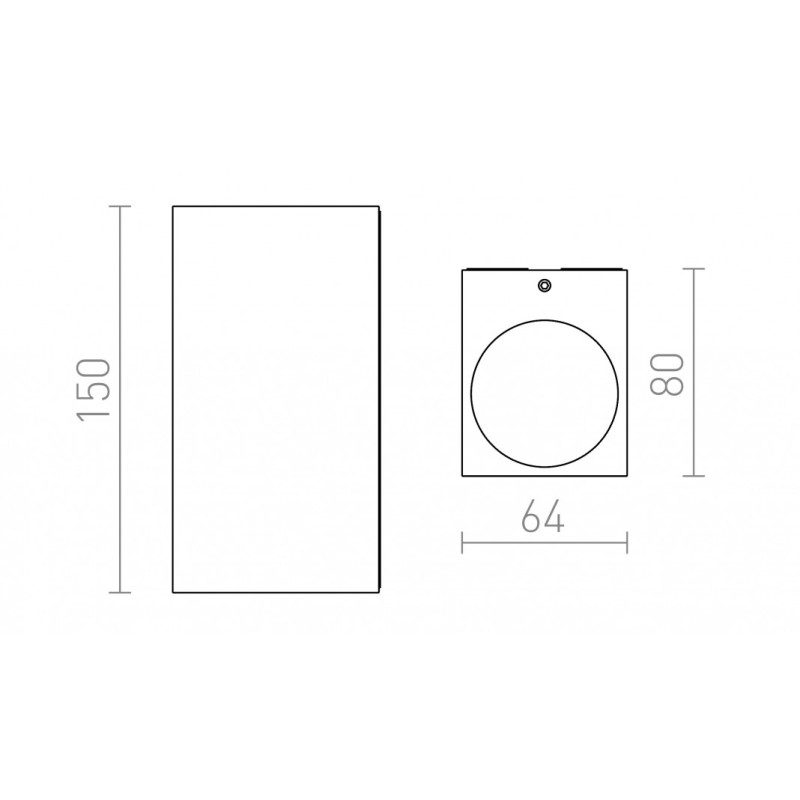 Applique murale d'extérieur KUBI II gris anthracite 230V LED 2x3W 56° IP54 3000K