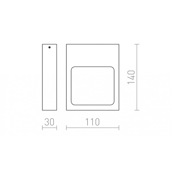 Applique LED murale LEA blanc 230V LED 6W 3000K