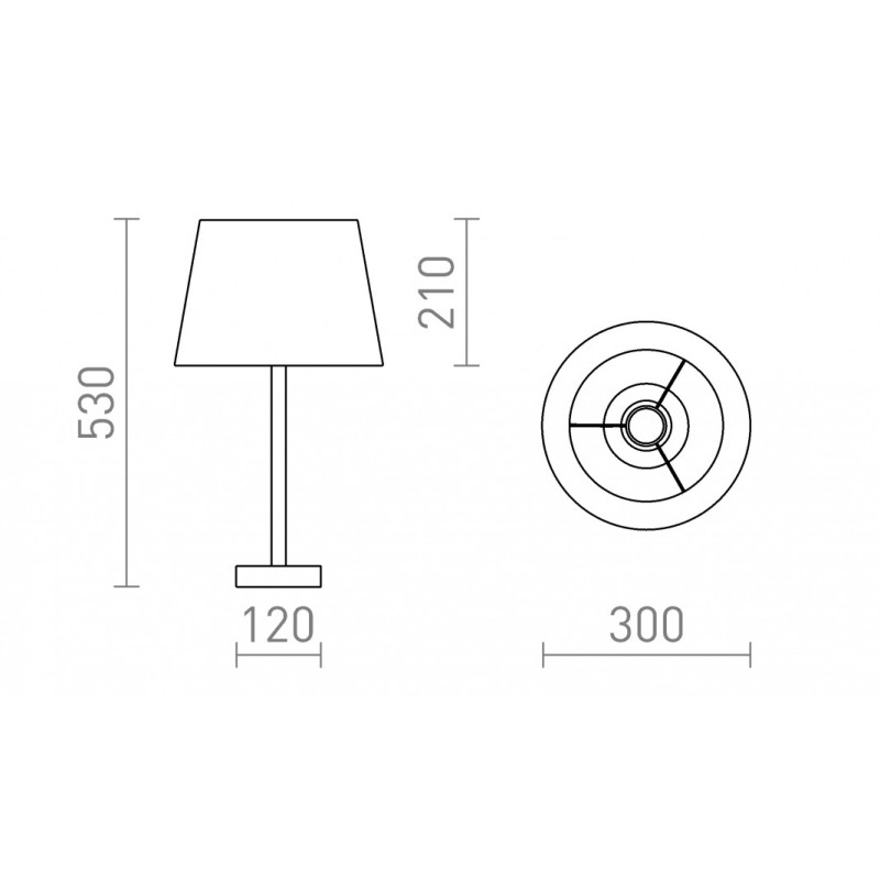 Lampe de table MAUI/AMBITUS 30 table Polycoton blanc/bois 230V LED E27 15W