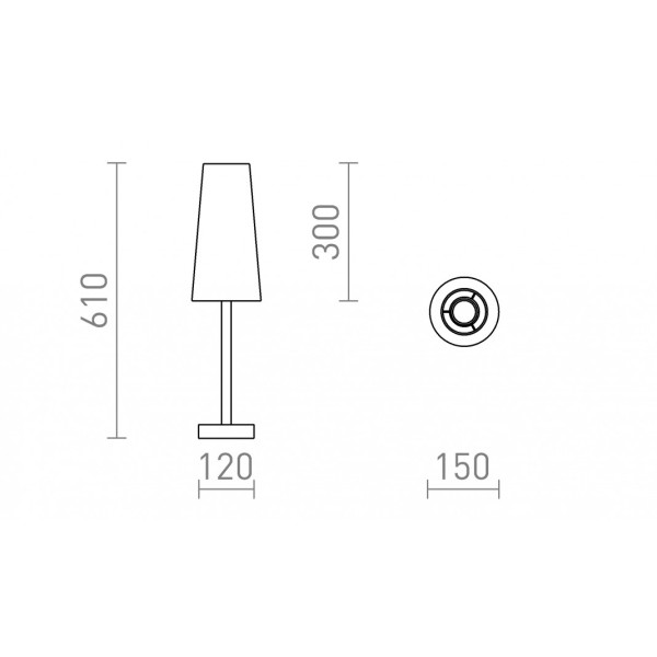 Lampe de table MAUI/CONNY 15/30 table Polycoton blanc/bois 230V LED E27 11W