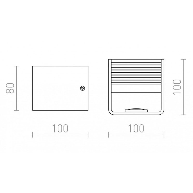 Applique LED murale ONYX blanc 230V LED 5W 3000K