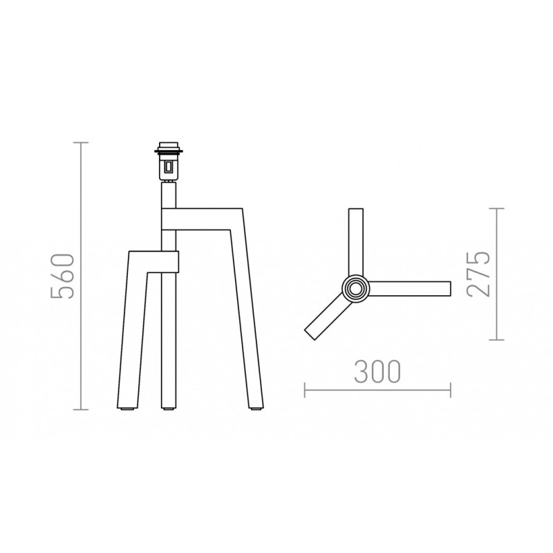 Lampe de table WOODY base de table chêne 230V LED E27 15W