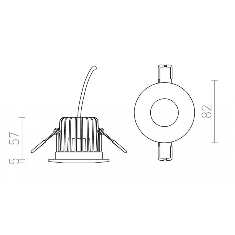 LED encastrable WATERBOY R blanc mat 230V LED 10W 40° IP65 3000K