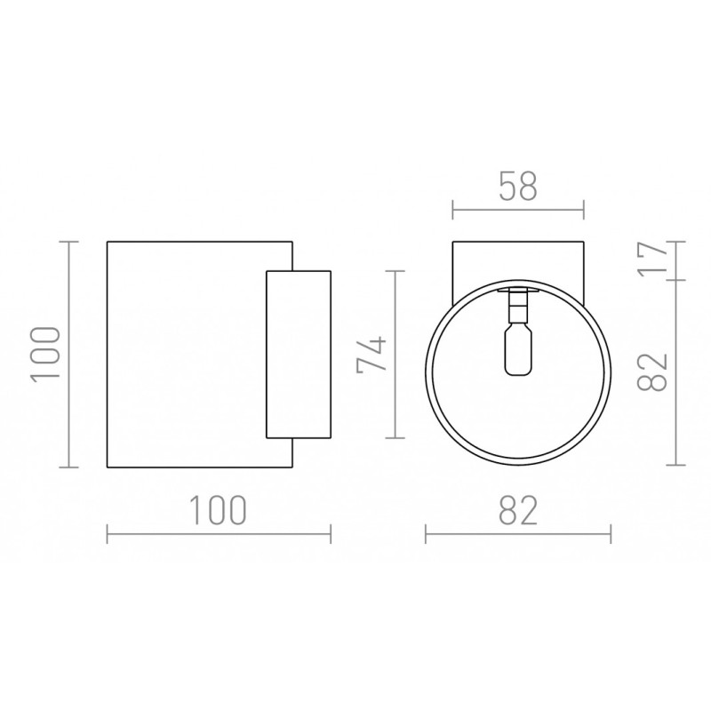 Applique murale TUBA W blanc mat 230V LED G9 5W