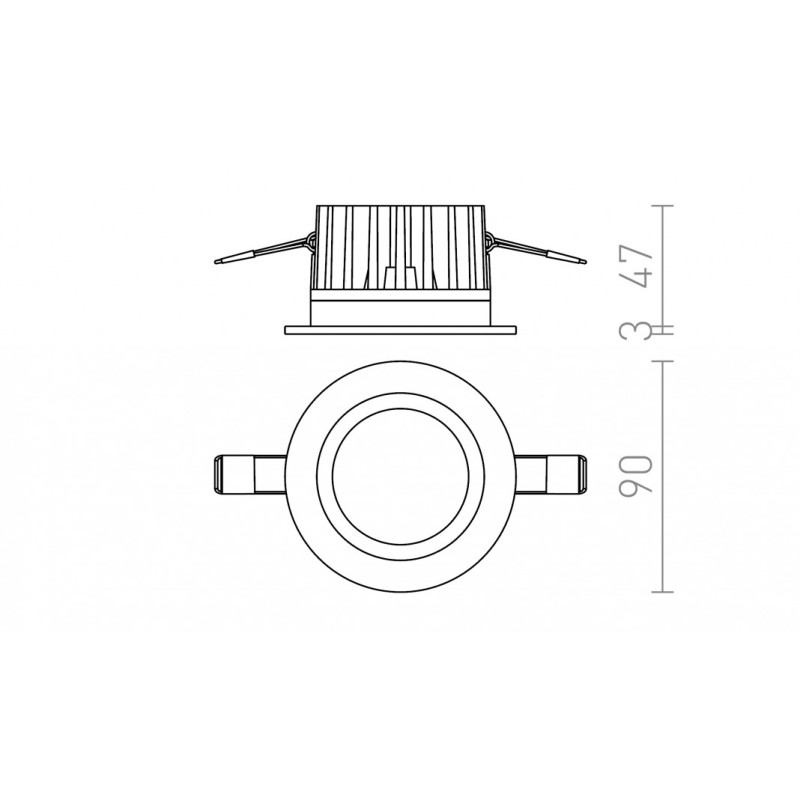 Spot LED TOLEDO R blanc 230V LED 7W 60° IP44 3000K