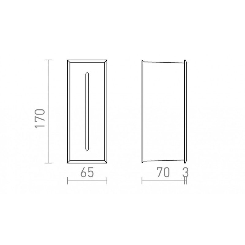 Applique murale d'extérieur SEGNO encastrable blanc 230V LED 3W IP54 3000K