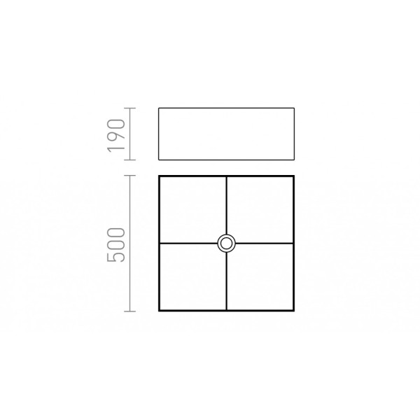 Abat-jour TEMPO 50/19 Polycoton blanc/PVC blanc max. 23W