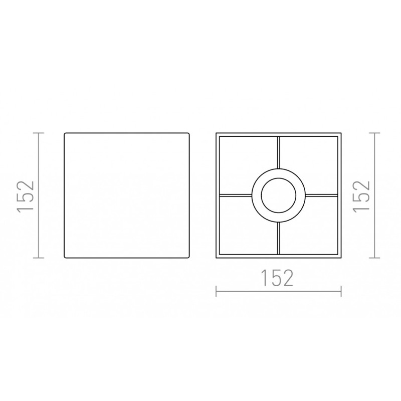 Abat-jour TEMPO 15/15 Polycoton blanc/PVC blanc max. 28W