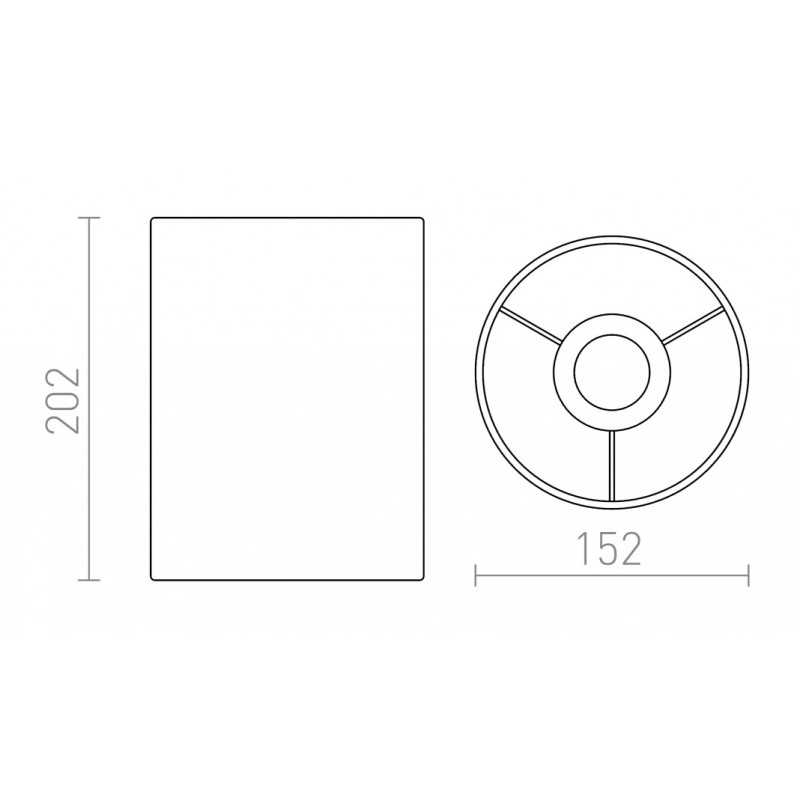 Abat-jour RON 15/20 Chintz citron vert/PVC blanc max. 28W